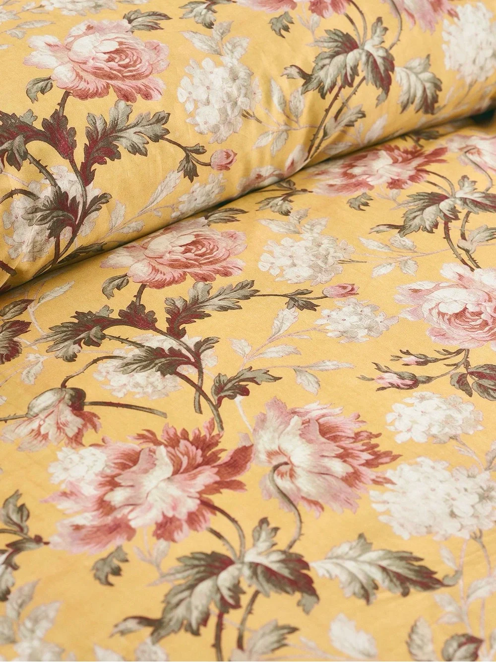 Pottery Barn Ansley Yellow Floral Duvet Cover Queen cozy cottage